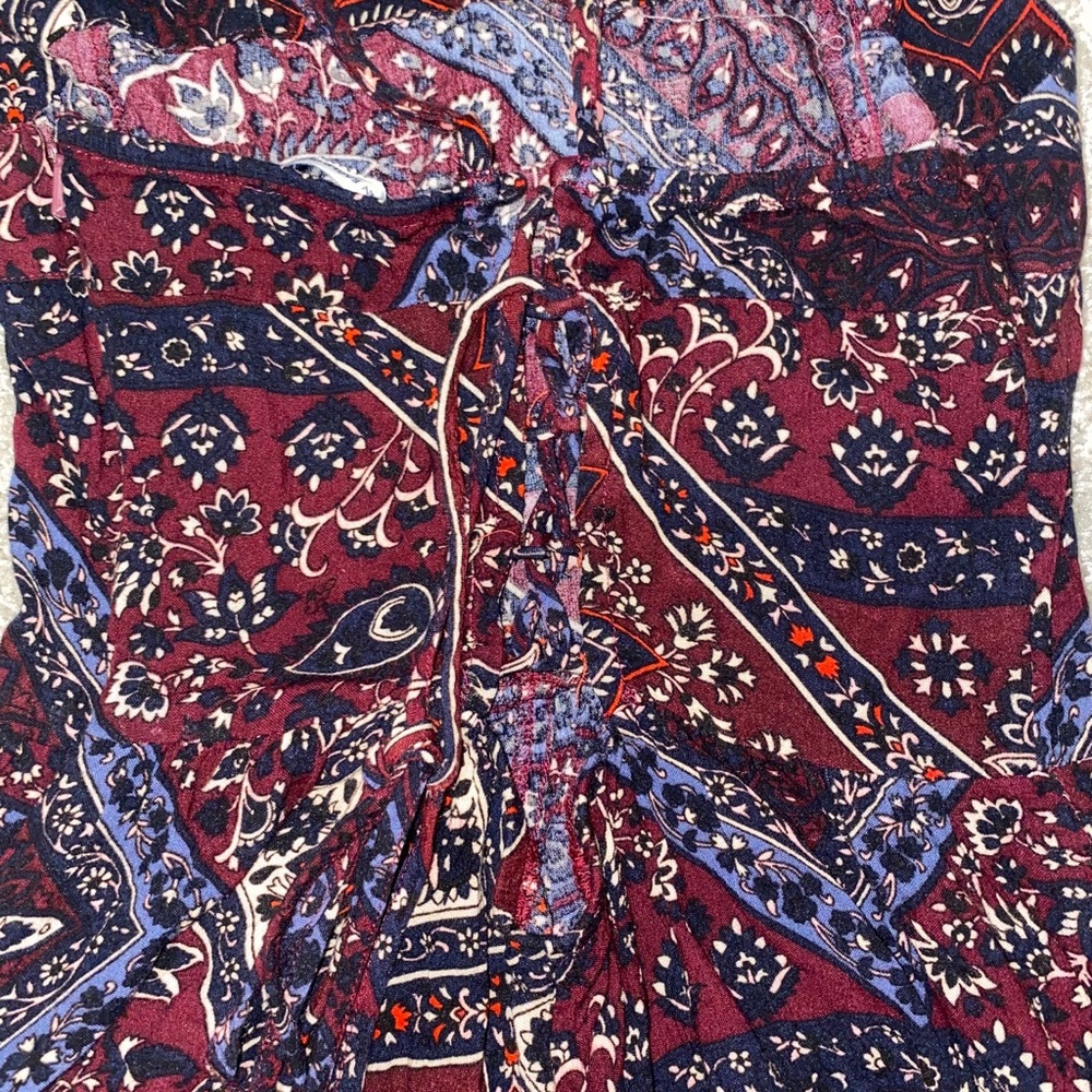 Patterned Multicolored American Eagle Romper Sz S - image 4